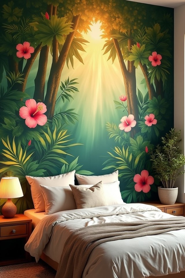 tropical paradise bedroom makeover