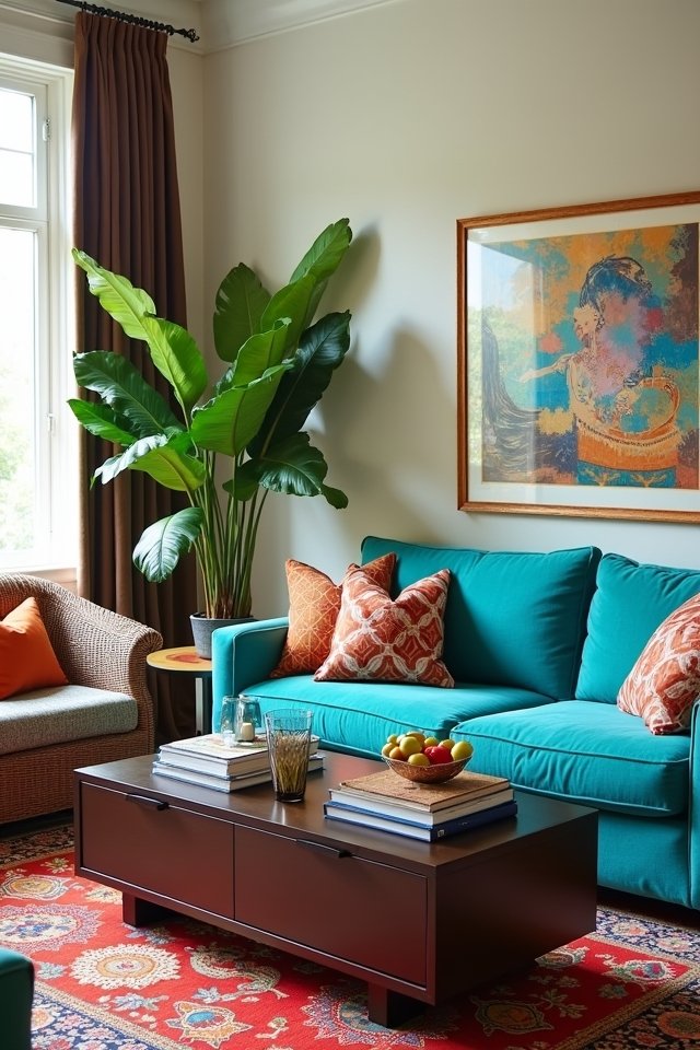 turquoise and chocolate elegance