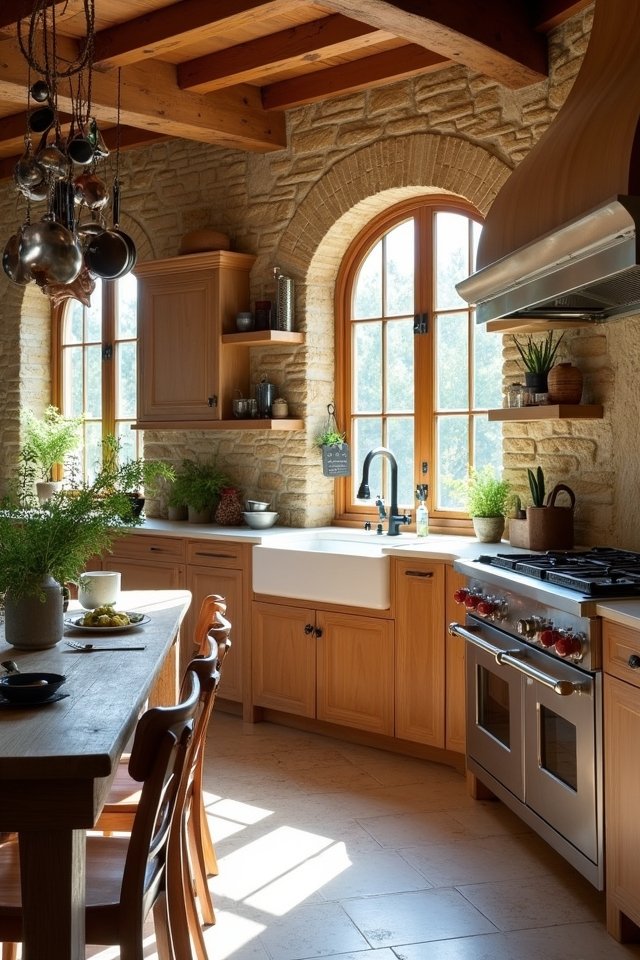 tuscan stone kitchen accents