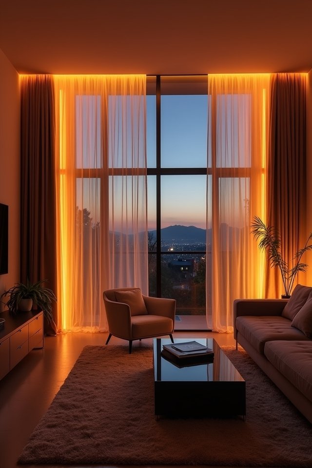 twinkling led window lights