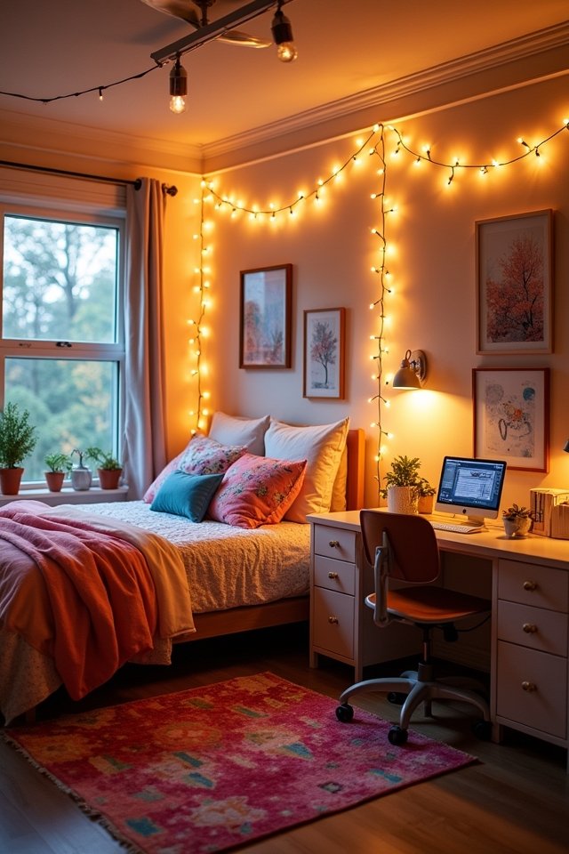 twinkling lights create charm