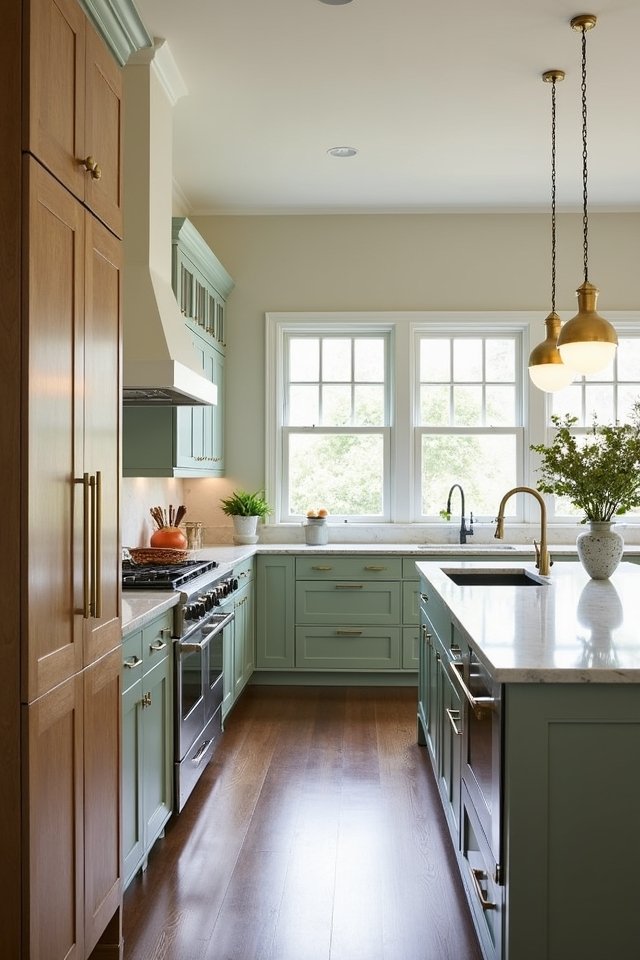 two tone kitchen cabinet design