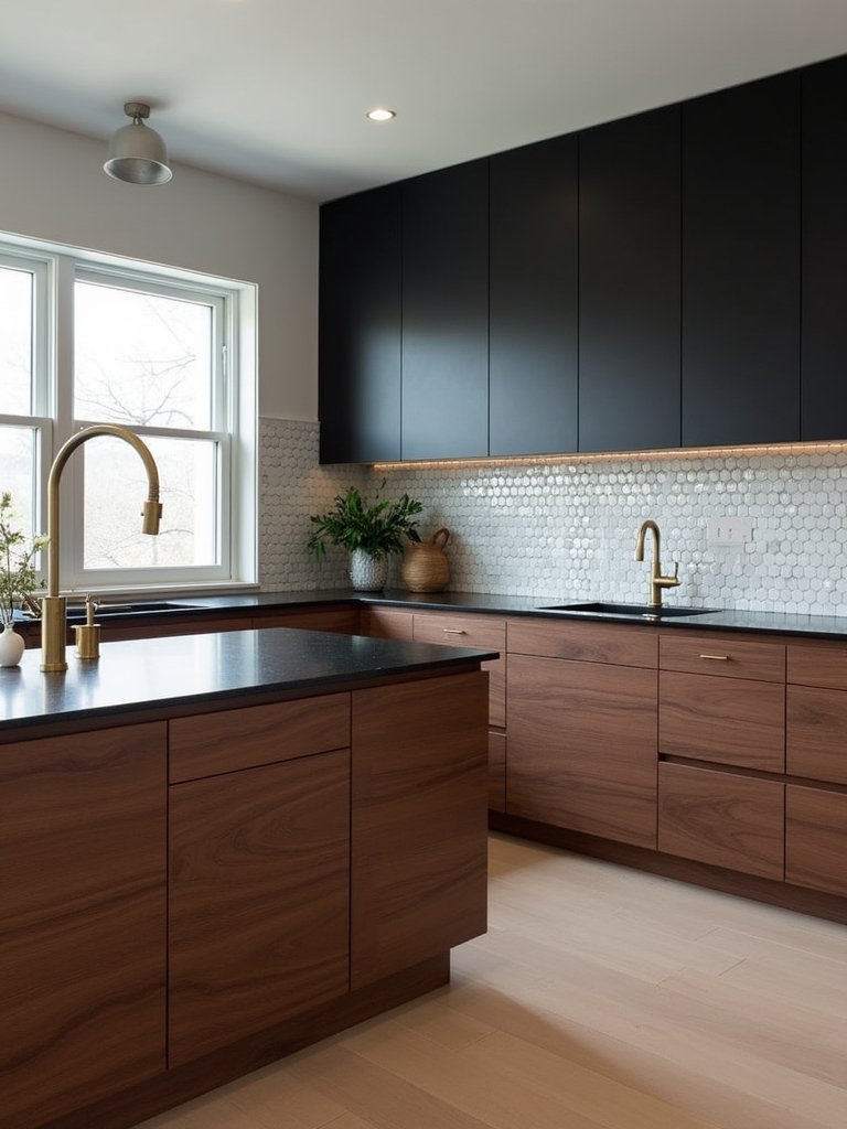 two toned cabinetry design elegance