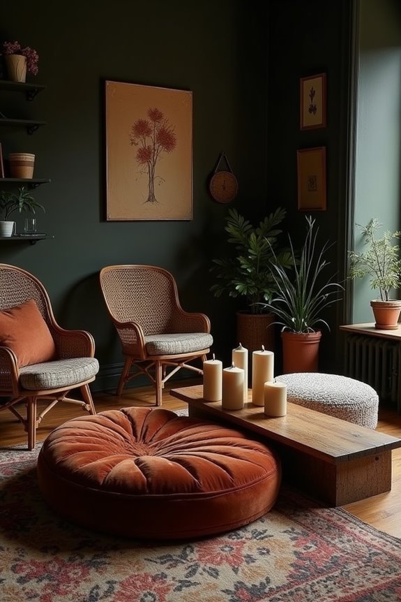 unconventional and cozy seating