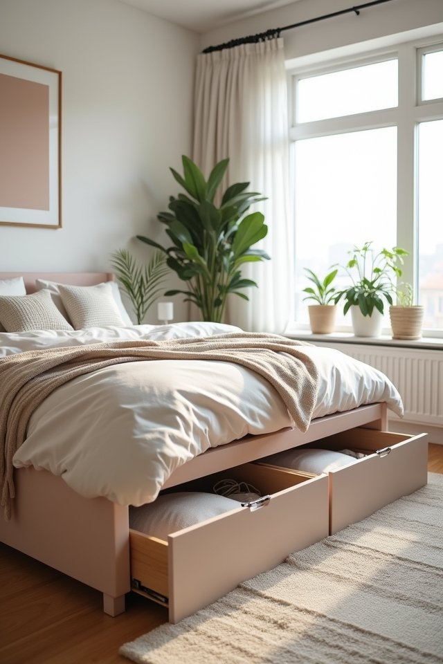 under bed storage solutions organized