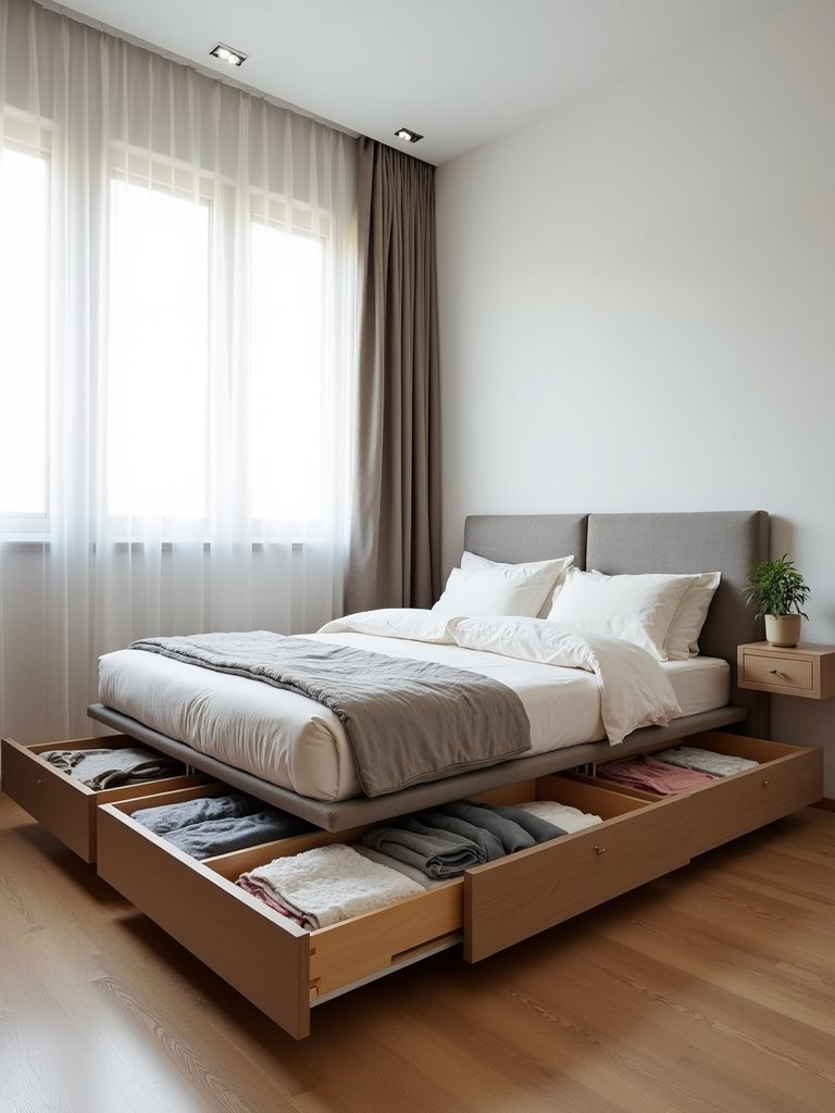 under bed storage solutions stylishly