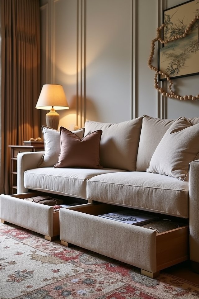under couch storage solutions