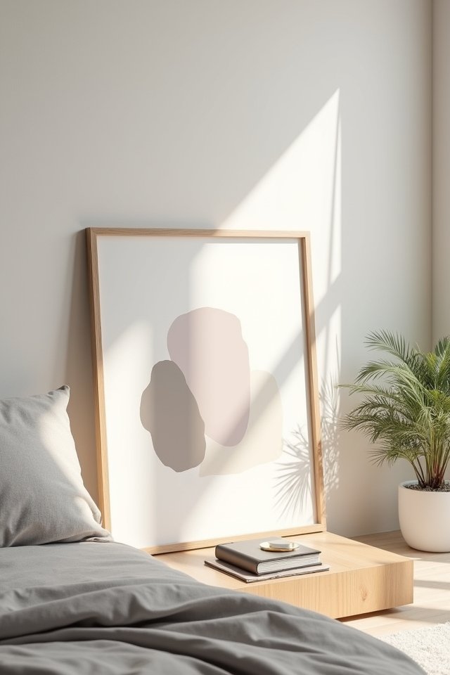 unframed casual artwork display