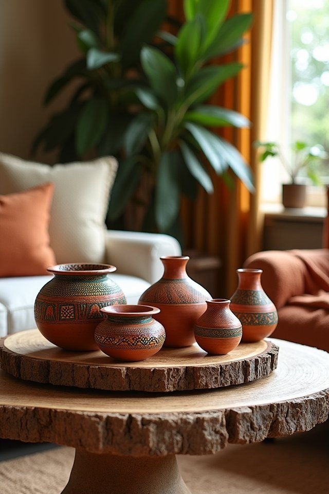 unique african pottery charm