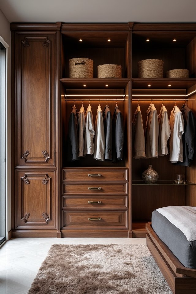 unique bespoke wardrobe materials