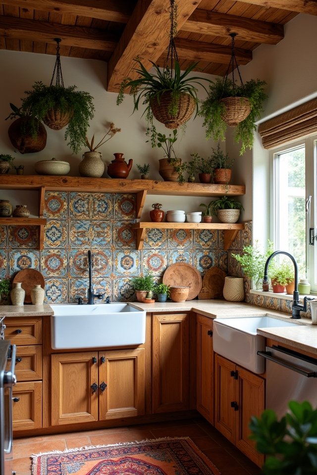 unique colorful kitchen backsplashes