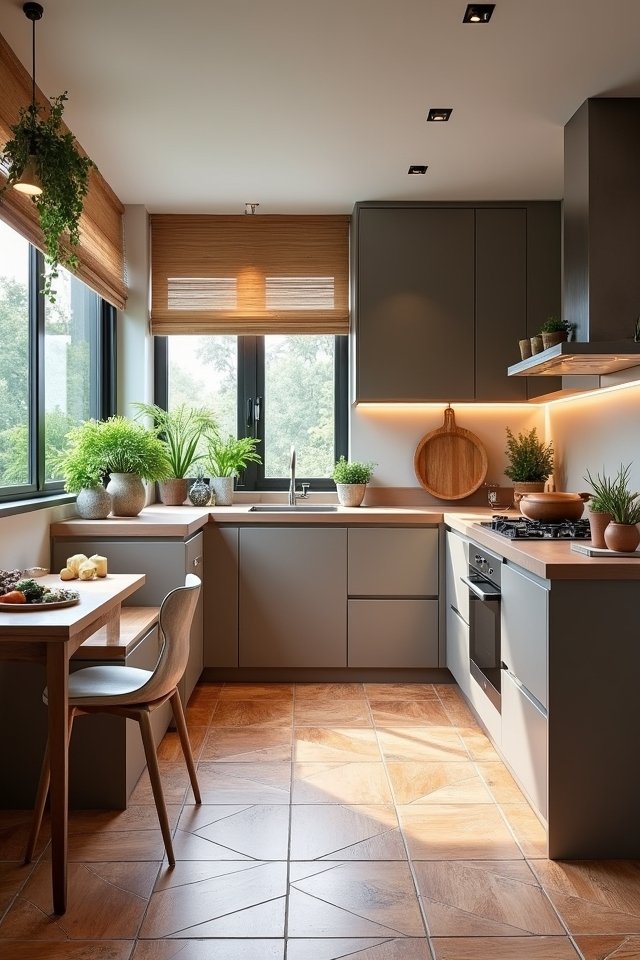 unique flooring for kitchens