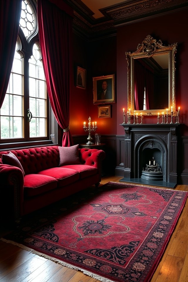 unique gothic rug selections