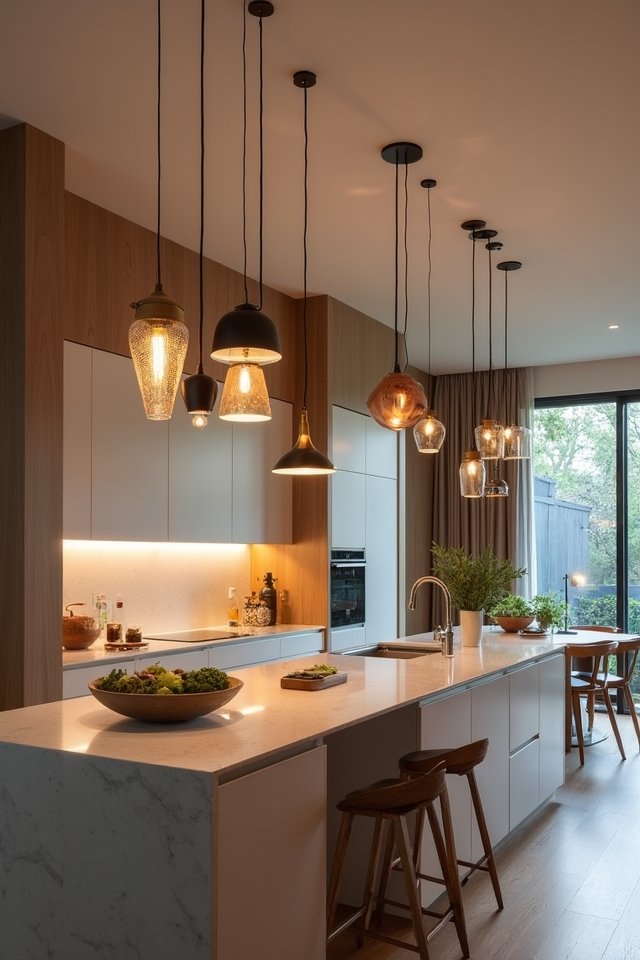 unique kitchen lighting designs
