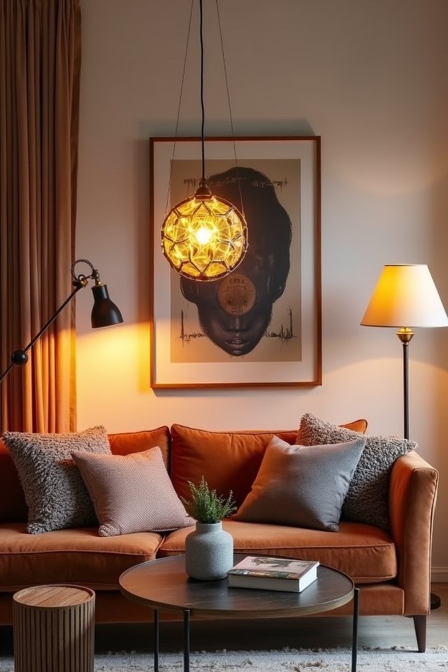 unique lighting enhances atmosphere