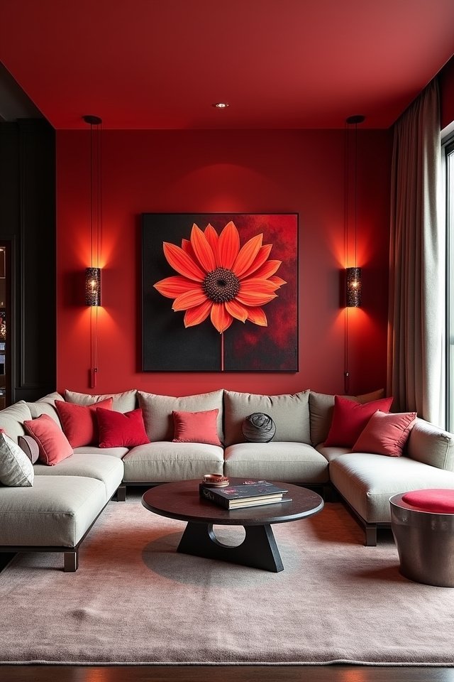 unique red lighting ideas