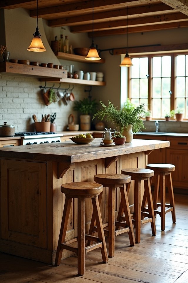 unique wooden bar stools