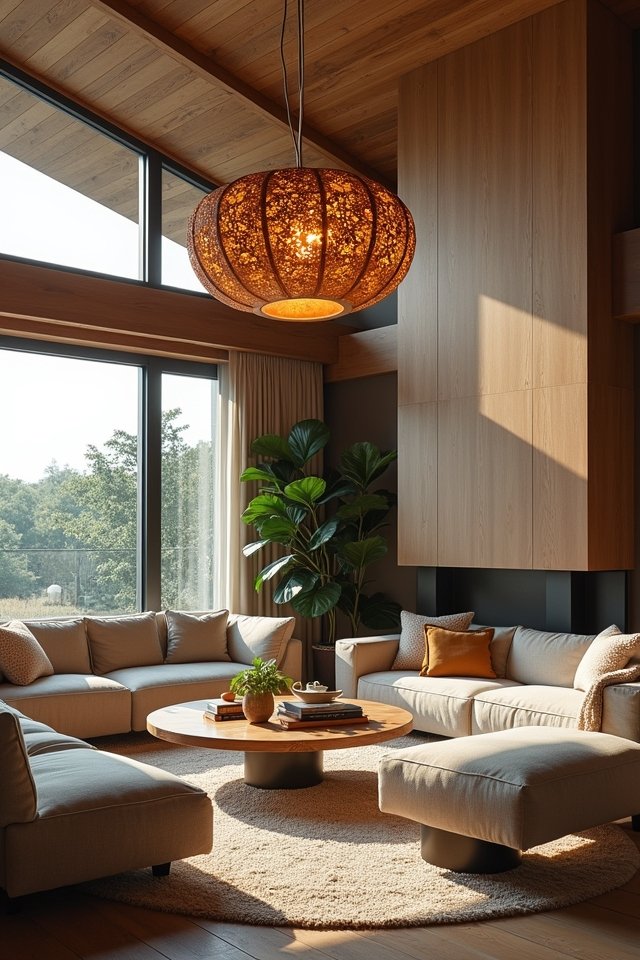 unique wooden lighting elegance