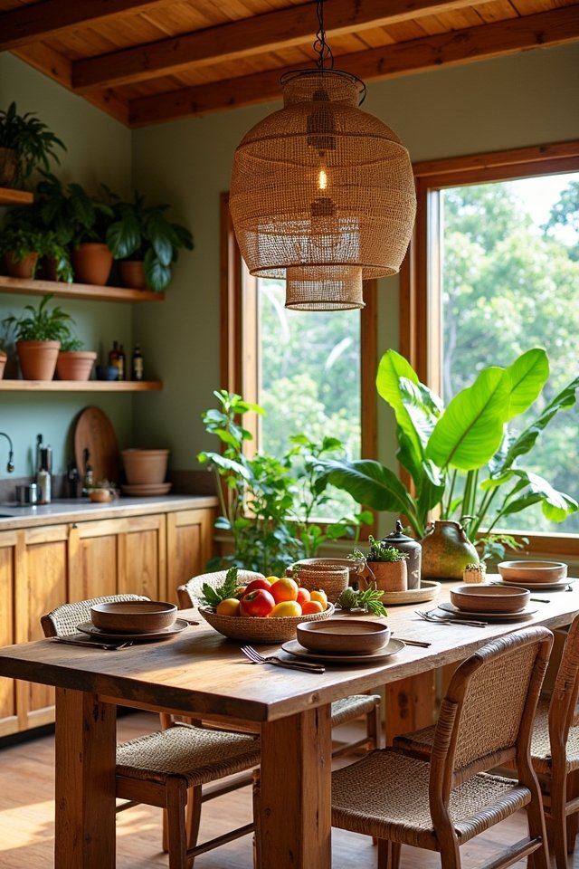 upcycled tropical kitchen decor