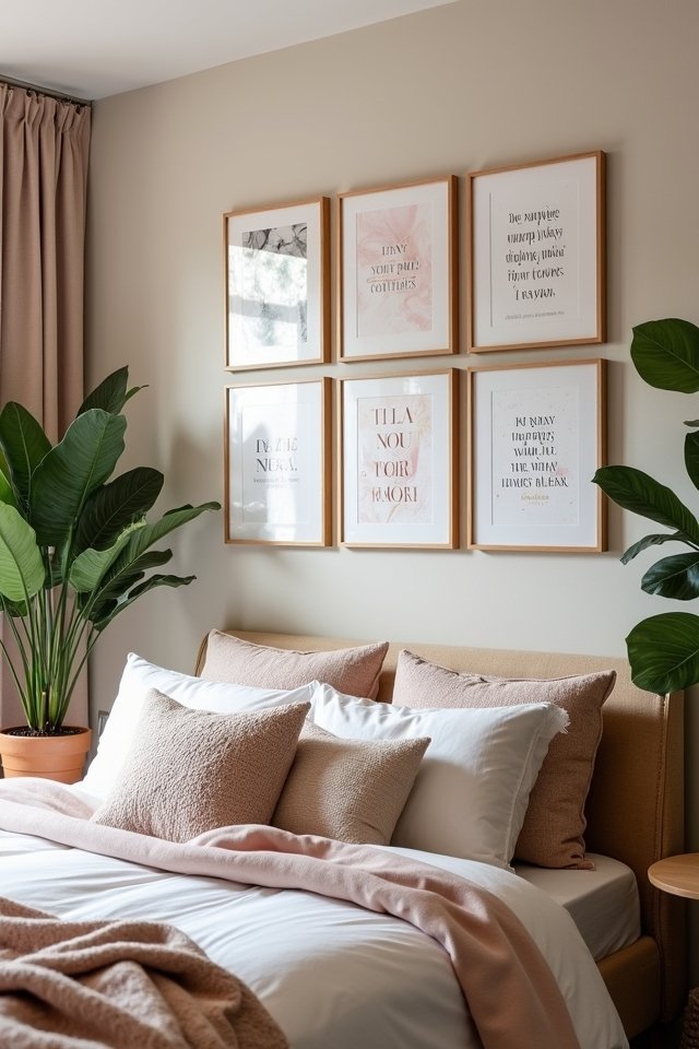 uplifting quote wall decor