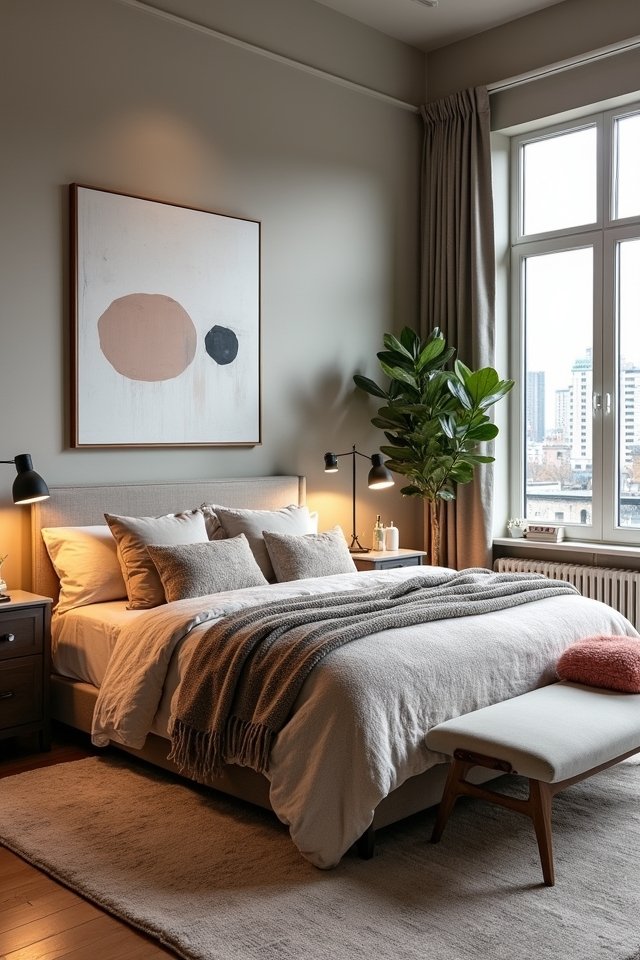 urban chic bedroom decor