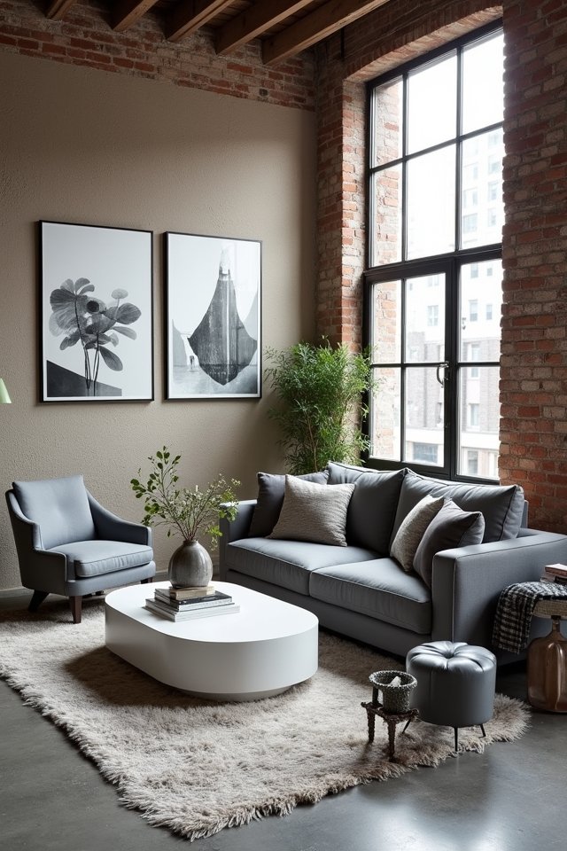 urban chic grey loft