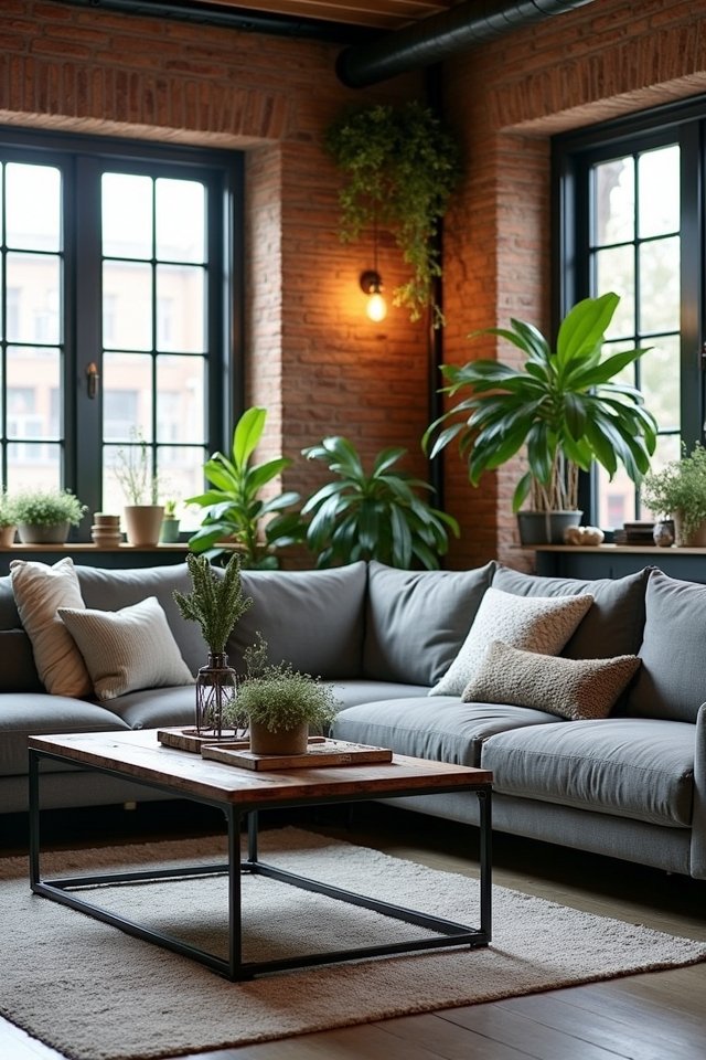 urban industrial living room