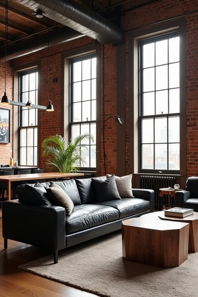 urban industrial living room design