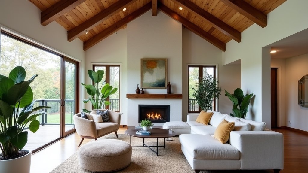 vaulted ceiling living room ideas