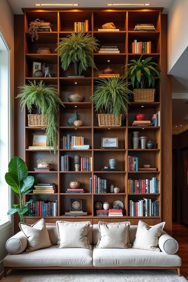 vertical bookcases elevate spaces