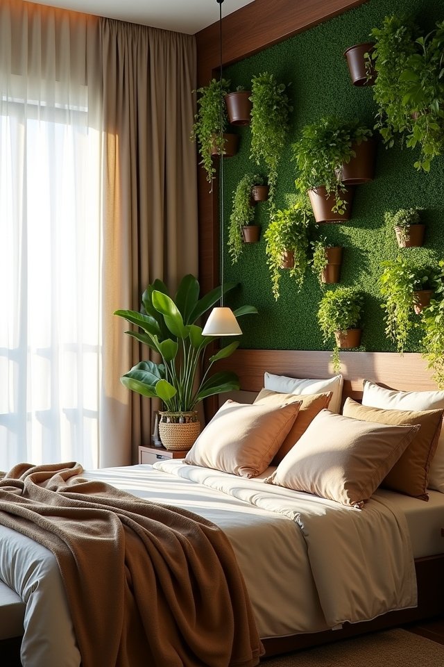 vertical garden bedroom ideas