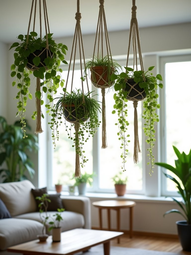 vertical greenery enhances decor