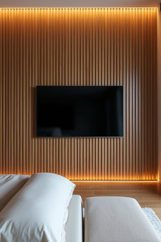 vertical slats create height