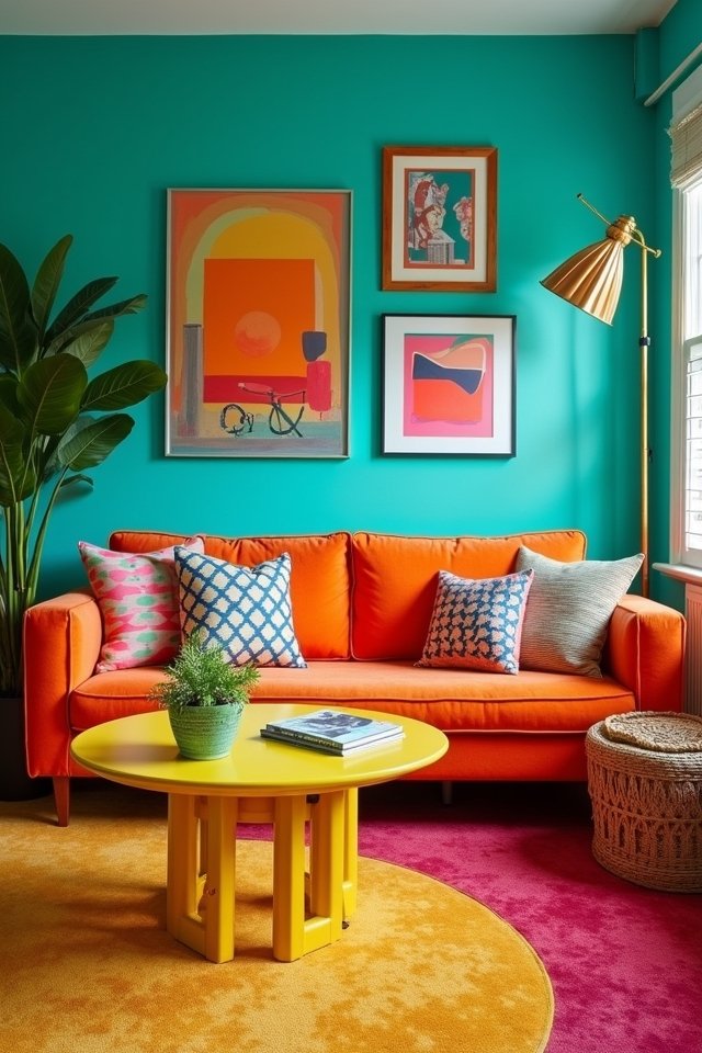 vibrant 90s color explosion