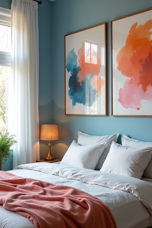 vibrant abstract wall art
