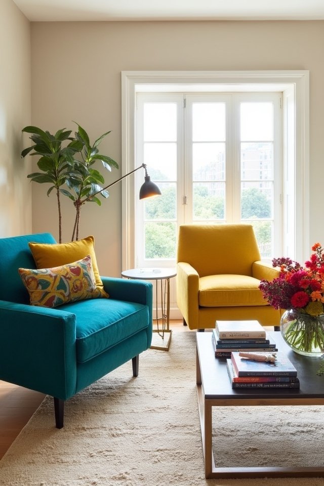 vibrant accent chairs ideas