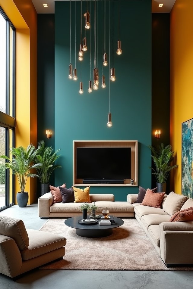 vibrant accent wall ideas