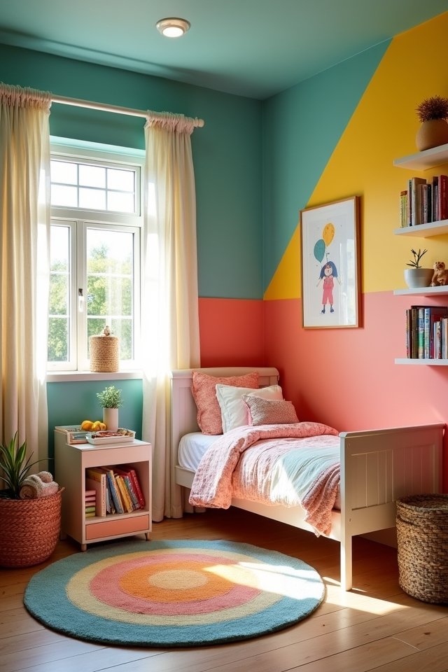 vibrant accent wall ideas