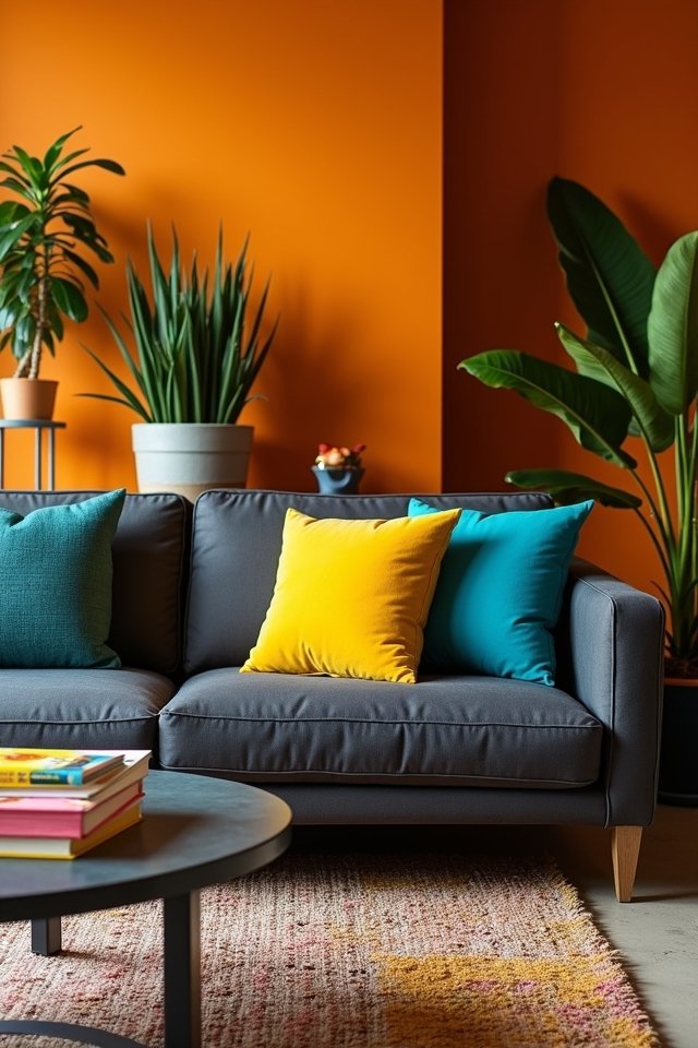 vibrant accents for decor