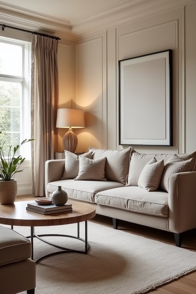 vibrant accents for greige