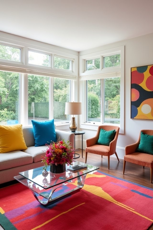 vibrant accents for liveliness