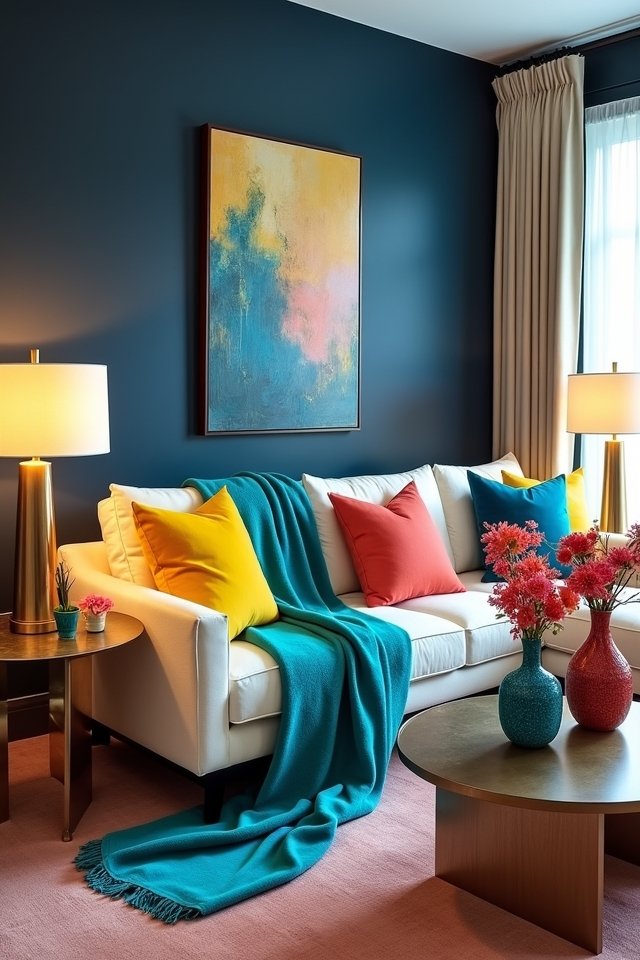 vibrant accessories brighten blue