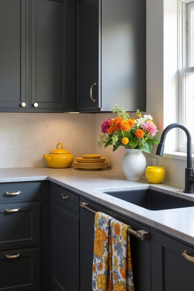 vibrant accessories brighten kitchens