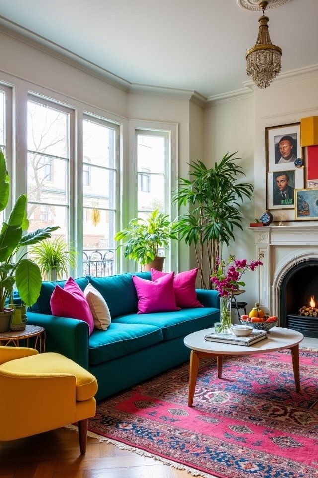 vibrant accessories elevate decor