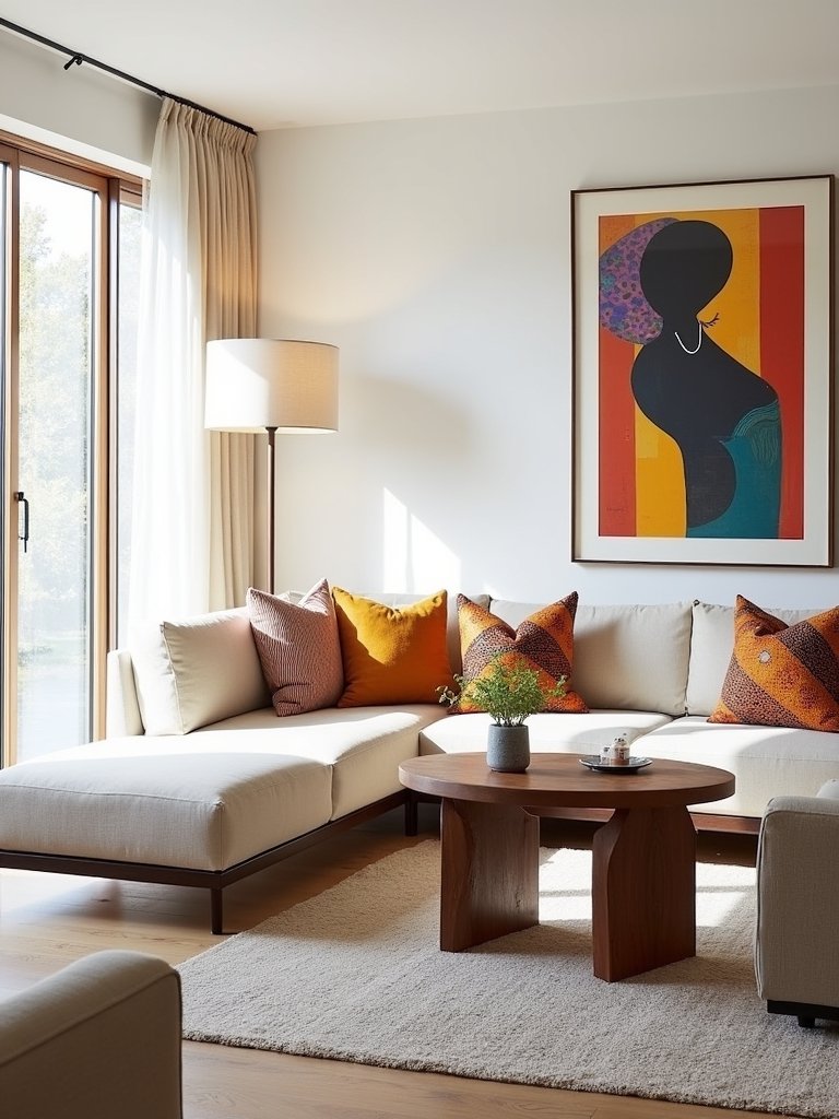 vibrant african art integration