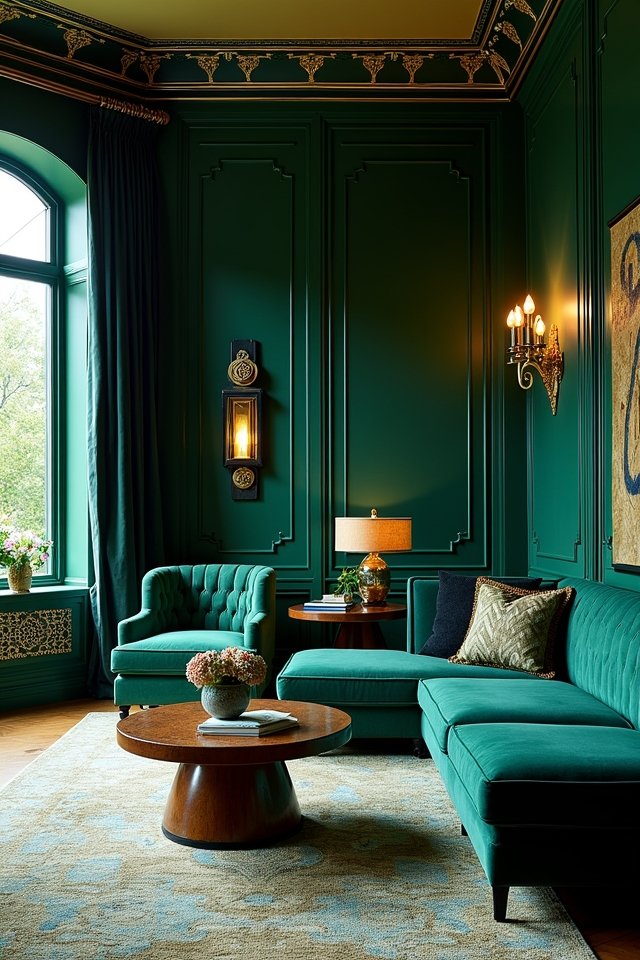 vibrant art deco colors