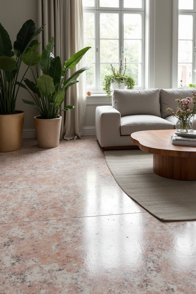 vibrant artistic floor tiles