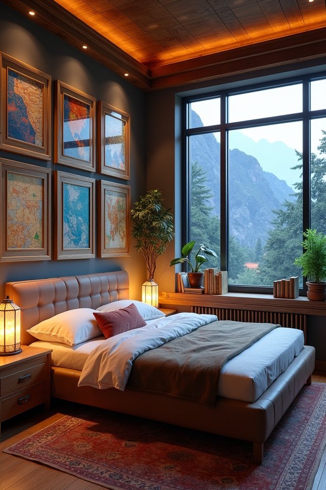 vibrant artistic gallery bedroom
