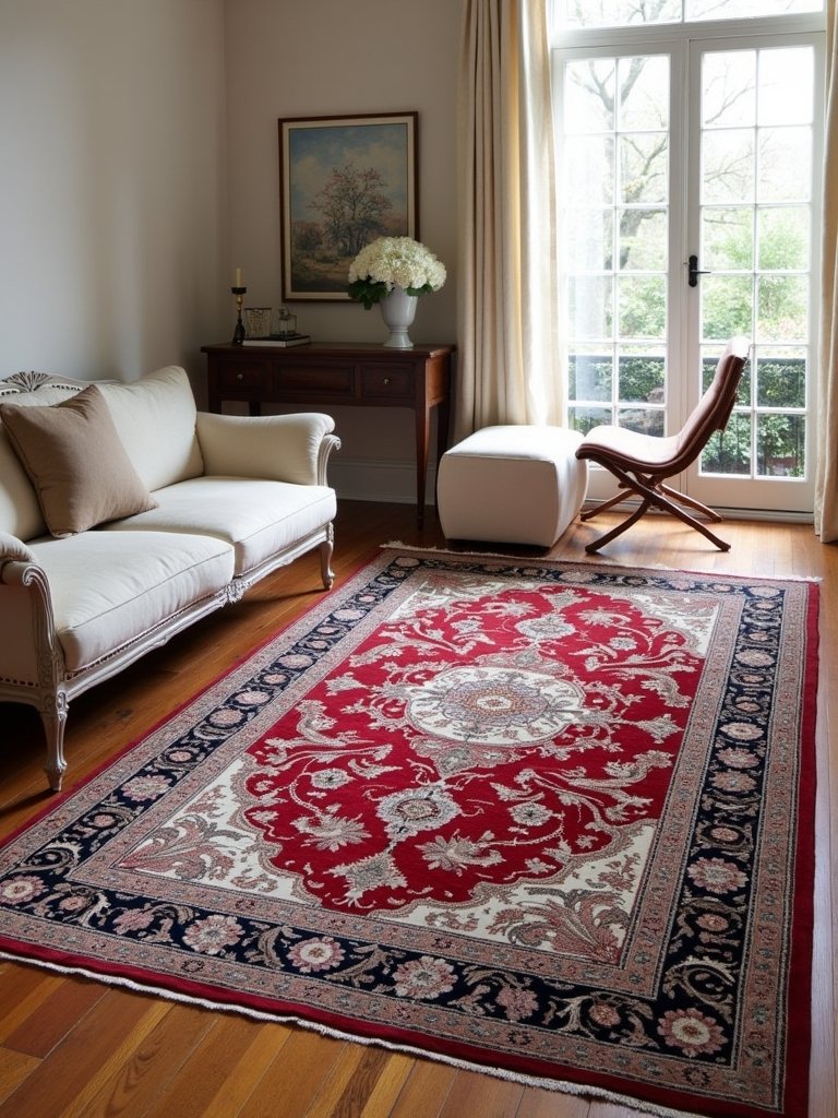 vibrant artistic persian rug