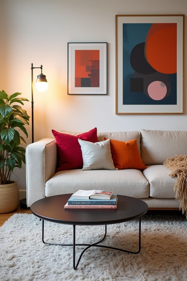 vibrant artwork and decor